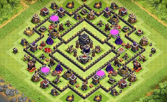 Clash Of Clans Th9 Best Farming Base Layout Design 2018